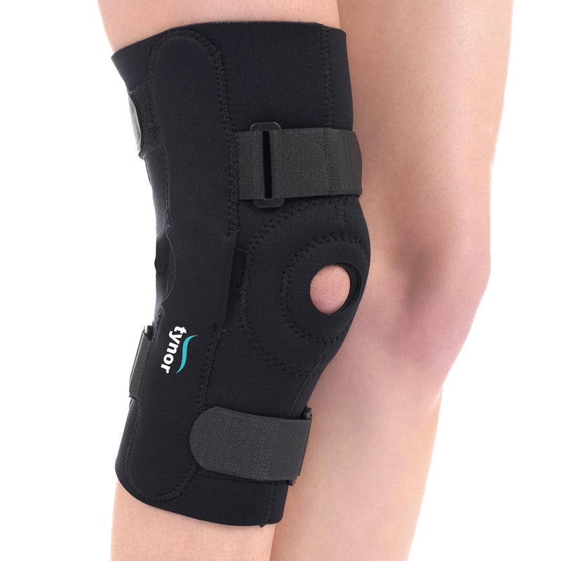 Tynor Knee Wrap Hinged (Neo), Black, XL, 1 Unit - Image 1