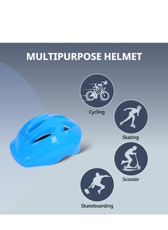 Endless EL1026 Multi Utility Sports Helmet for Cycling, Skating, Skateboarding | Blue | With High Density EPS (Thermocol) Padding, Soft Cushion and Adjustable Strap for Best Fit - pzsku/Z460FDCD2BF49666AFD50Z/45/_/1731412513/4f4f6827-9476-4adc-ab90-3a92cebb461e