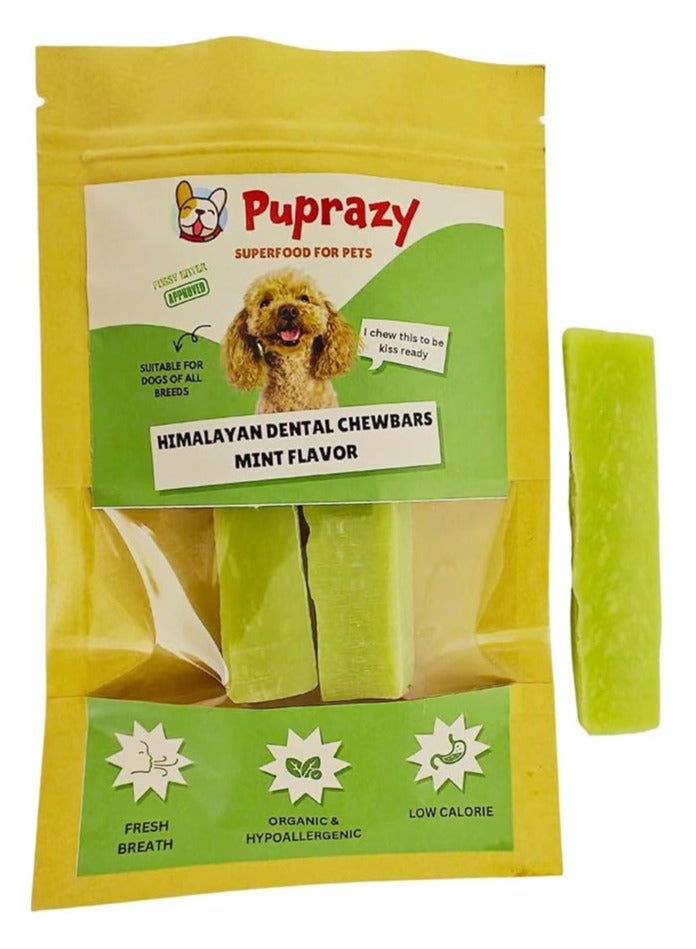 PUPRAZY Mint Flavor - Puprazy Yak Cheese Himalayan Dog Chew Bars - Image 1