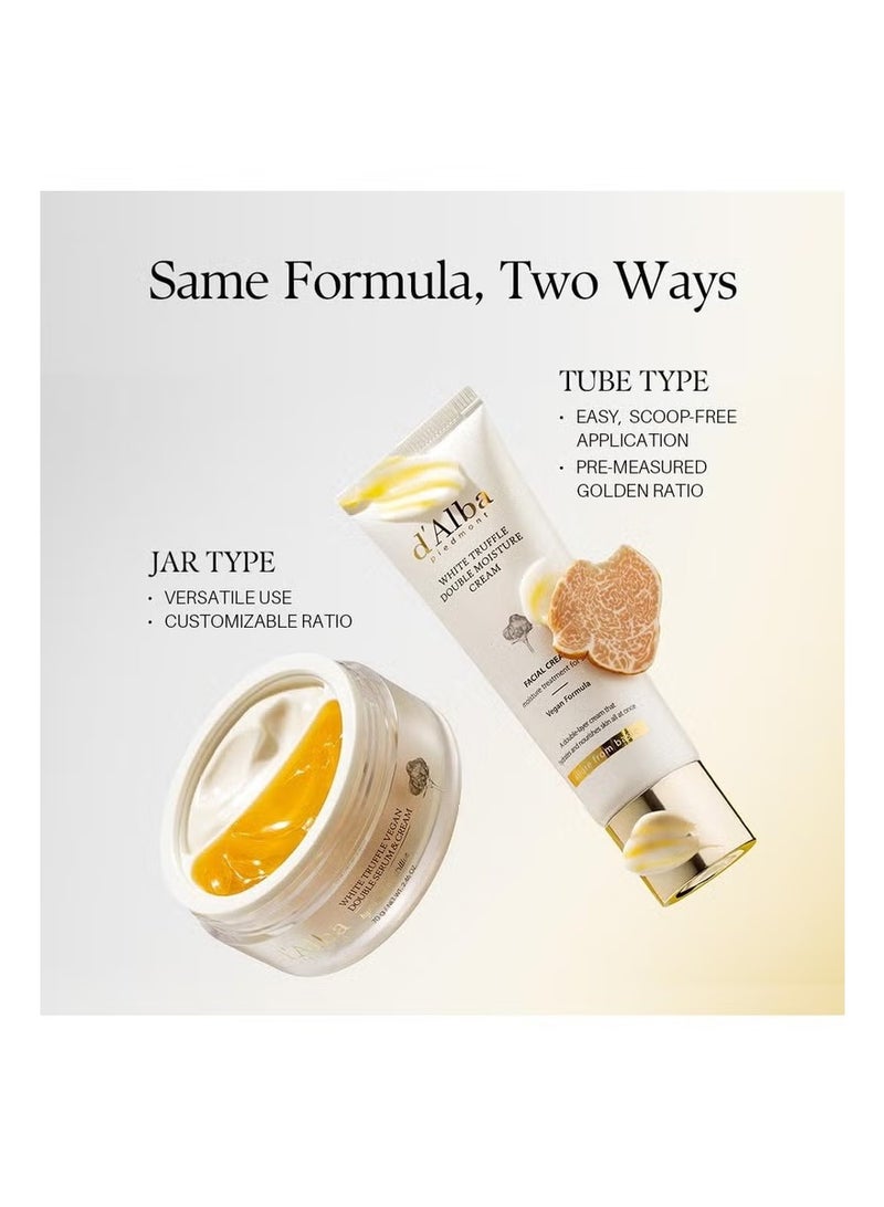 d'alba Piedmont Italian White Truffle Double Serum & Cream, Vegan Skincare, 2-in-1 Face Moisturizer, Vegan Collagen, Skin Firming and Tightening, Non Comedogenic, Suitable for All Skin Types (2.46 oz) - Image 4