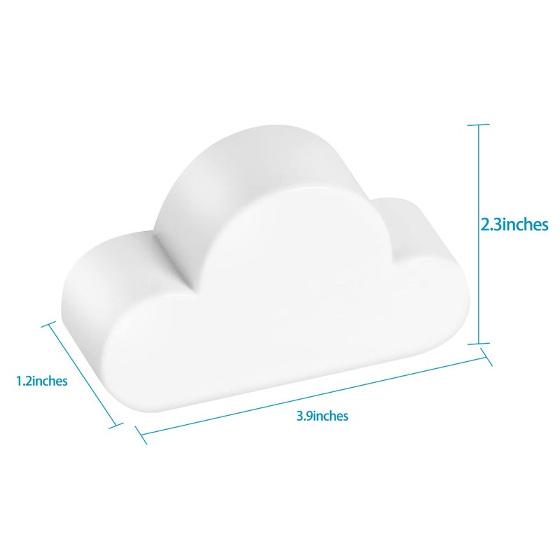 TWONE White Cloud Magnetic Wall Key Holder - Easy to Mount - Powerful Magnets Keep Keychains and Loose Keys Securely in Place - Image 4