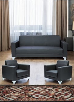 Karnak Luxury Sofa Set Modern Design Sectional Couch For Living Room Home Office, Hotel, Apartment 5 Seater Sofa Set Black