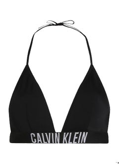 CALVIN KLEIN Women's Triangle Bikini Top - Intense Power - Nylon, Black  - Image 2