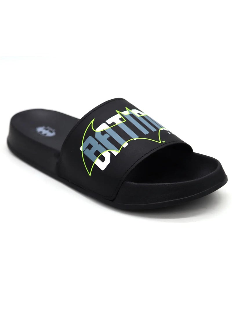 SVAAR Authentic Batman Edition Men's Classic Ultra Soft Sliders/Slippers with Cushion Footbed | Waterproof & Everyday Flip Flops for Gents/Boys Black - Image 4