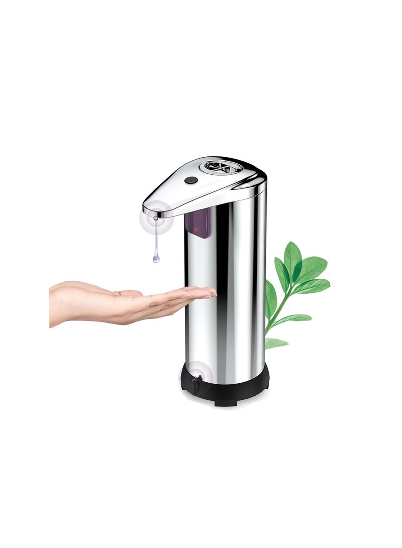 SYOSI Automatic Soap Dispenser, Touchless Soap Dispenser, Hand Sanitizer Dispenser, Upgraded Waterproof Base, Adjustable for Liquid for Bath Kitchen Bathroom School Hotel Restaurant Countertop  - Image 1