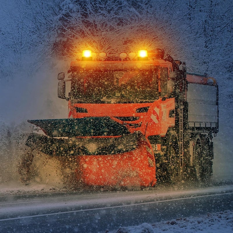 AutoBizarre 12V/24V Revolving Amber Yellow Orange Emergency Clearance Warning Strobe LED Beacon Lights with Magnetic Base & Cigarette Lighter Cord For All Cars, Trucks, Vans, SUVs, etc. - Image 2