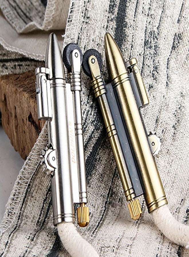 WVMKOR Vintage Trench Lighter, Rope Design, Windproof, Outdoor Camping Survival Gear (Bronze) - Image 5