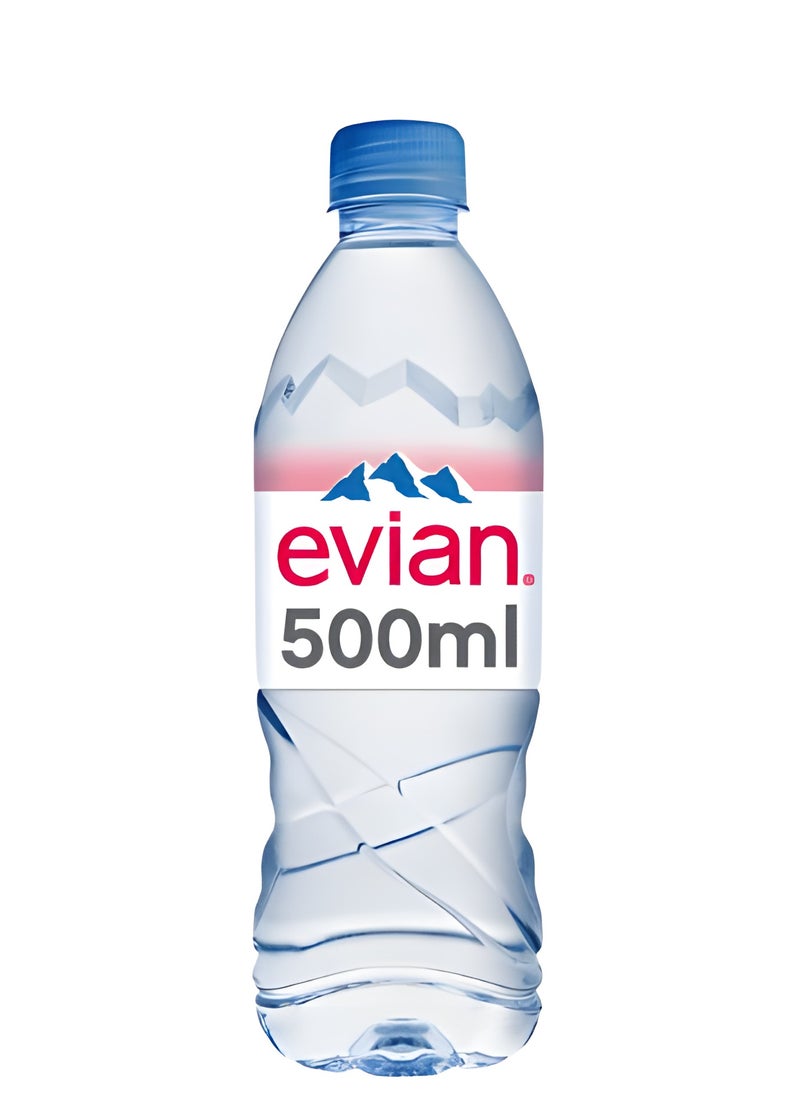 Evian Naturally Bottled Filtered Mineral Drinking Water 24x 500 ML  - Image 2