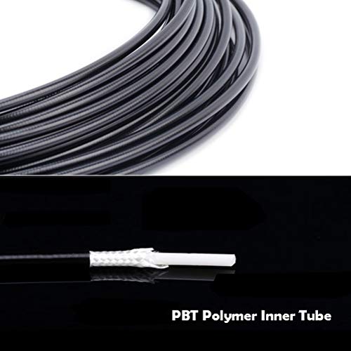 Farbetter 2500mm Bicycle Hydraulic Disc Brake Hose Complete Kit for Shimano BH59 System Included 4PCS Lever Covers, 4PCS Compression Nuts, 6PCS Protective sleeves, 5PCS Oliver and 5PCS Inserts (Black) - Image 3