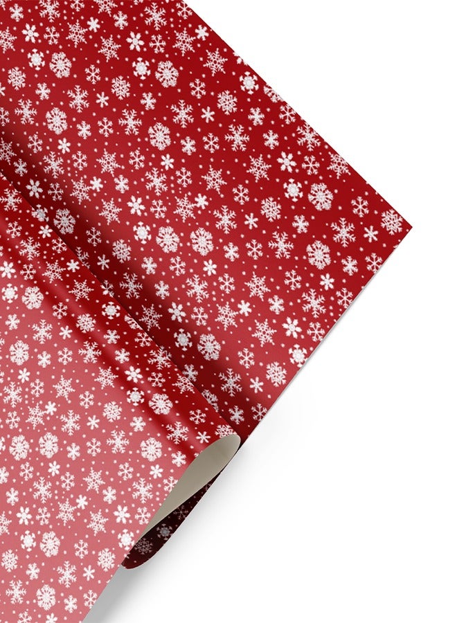 Share the Love Festive Snowflake Christmas Wrapping Paper – Elegant and Seasonal Gift Wrap - Image 1