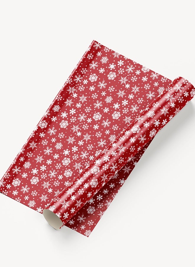 Share the Love Festive Snowflake Christmas Wrapping Paper – Elegant and Seasonal Gift Wrap - Image 2