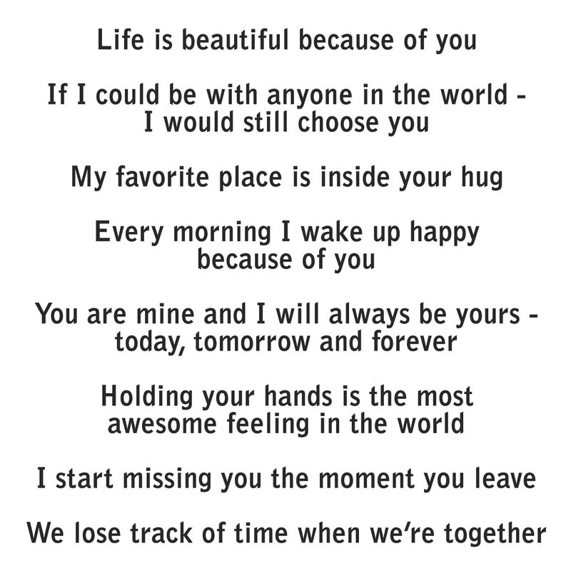 exciting Lives بطاقات حب رومانسية - هدية لعيد الحب، الذكرى السنوية، عيد الميلاد، الاعتذار، الحب، الرومانسية، العناية - لصديقة، صديق، زوج، زوجة - مجموعة من 8 بطاقات - Image 5