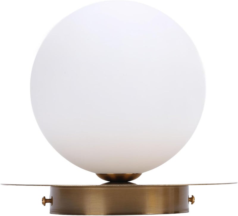 Modern Minimalist Wall Lamp, Milky White Glass Globe Sconce with G9 Bulb for Living Room, Kitchen, Bathroom, Hardwire Install, Mounting Accessories Included - Image 2