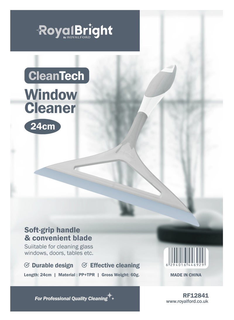 Royalford CleanTech Window Cleaner RF12841 Window Washer Shower Squeegee Glass Window Wiper Cleaning Tool Brush Mirrors, Windows Cars and Tile Walls - Image 2