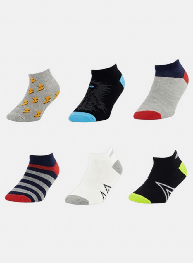 Set Of (6) Ankle Socks - For Kids