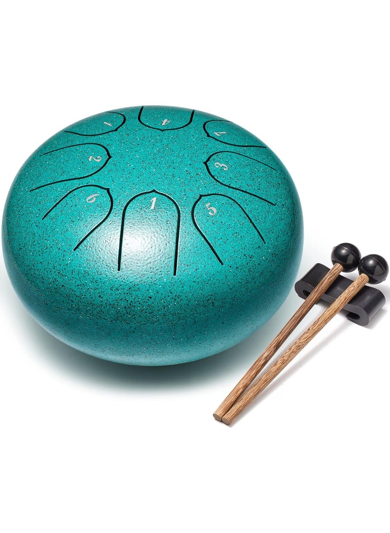 Generic Steel Tongue Drum Percussion - 15.5cm 8 Notes Musical Instruments Music Gifts for Family Friends  - Image 1