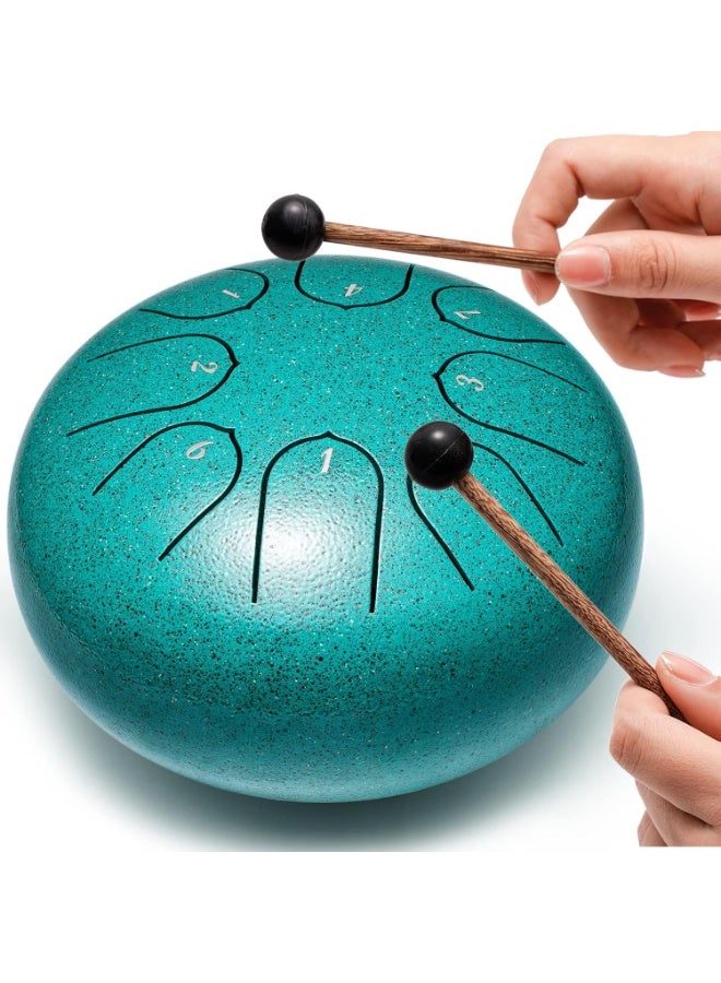 Generic Steel Tongue Drum Percussion - 15.5cm 8 Notes Musical Instruments Music Gifts for Family Friends  - Image 2