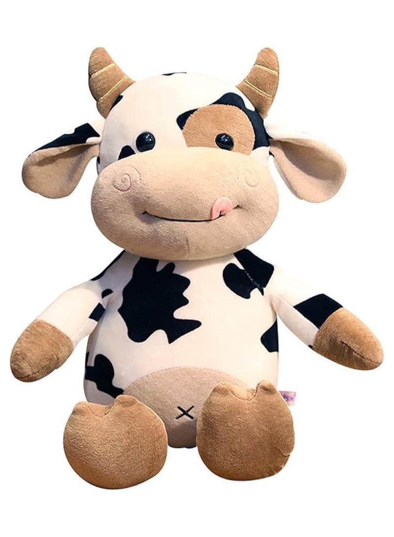 Sportify The Brand Cow Plush Toy | Soft Stuffed Animal Plushie Doll, Fluffy Hugging Cushion Pillow, Cute Cartoon Cattle Plush for Kids, Babies & All Ages | Perfect Birthday or Holiday Gift (20 cm) - Multicolor - Image 1
