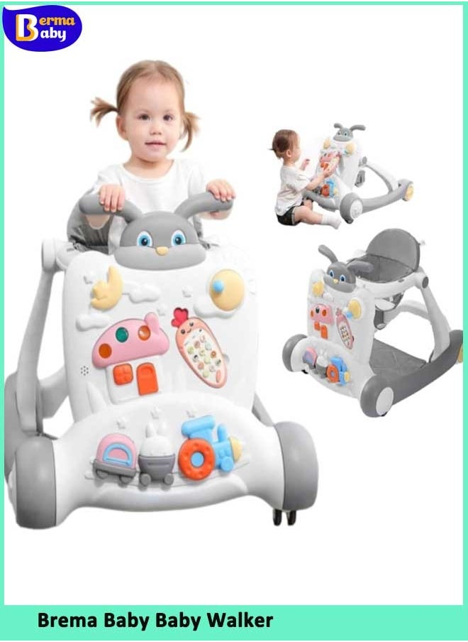 Berma Baby Baby Walker 3 in 1 Sit-to-Stand Learning Walker for Toddlers Baby Push Walker Baby Play Walker Toddlers Walker with Educational Activity CenterSpeed Adjustable Baby Push Walkers for Infant Boys Girls  - Image 1
