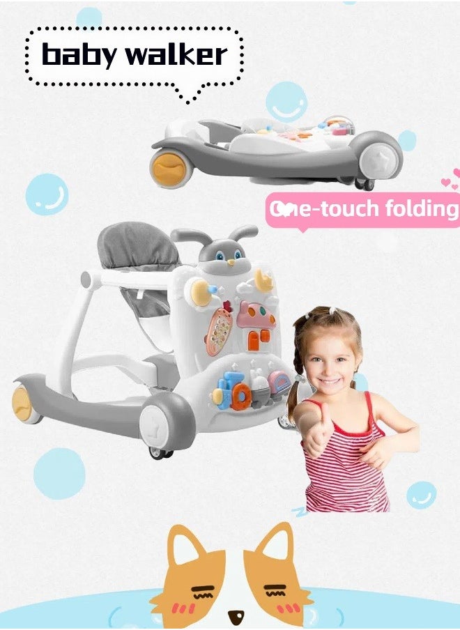 Berma Baby Baby Walker 3 in 1 Sit-to-Stand Learning Walker for Toddlers Baby Push Walker Baby Play Walker Toddlers Walker with Educational Activity CenterSpeed Adjustable Baby Push Walkers for Infant Boys Girls  - Image 2