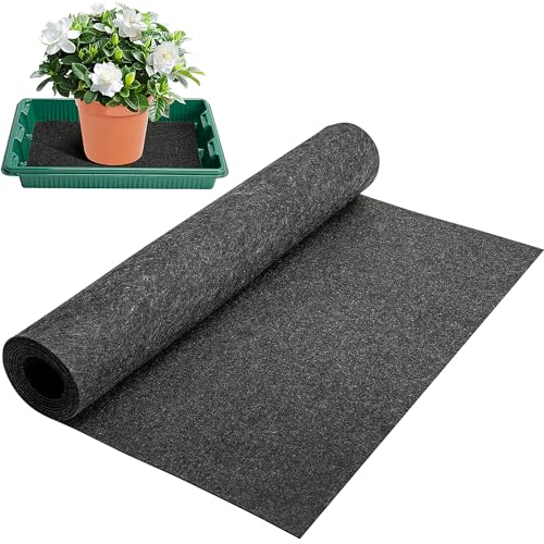 Adnee 110 x 25 Inch Automatic Plant Watering Mat, 3mm Thick Self Watering Capillary Mat, Felt Plant Water Wicking Mat for Seed Sprouting Hydroponics Potted Plants - Image 1