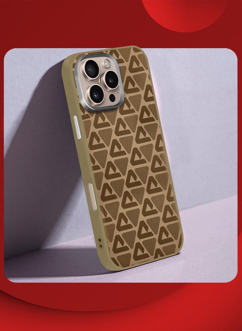 CATANES iPhone 16 Pro Max 3Packs Case Cover Carbon Fiber Pattern Phone Case Slim Shockproof Back Cover with Two 3D Screen Protectors - Geometric Pattern - Image 5