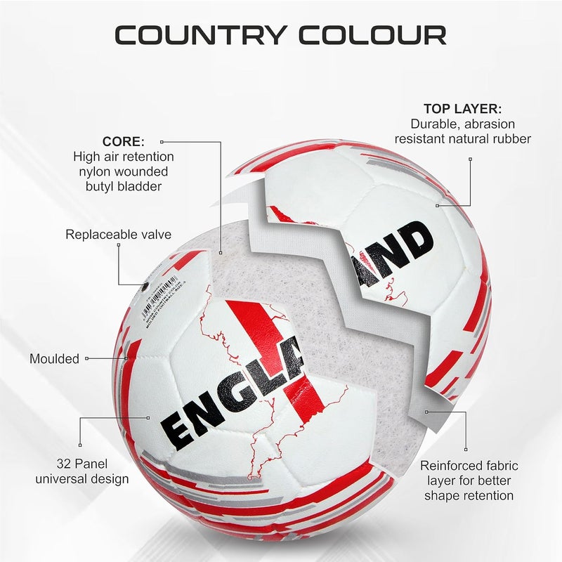 Nivia Country Colour England Football Size 5 - Image 2