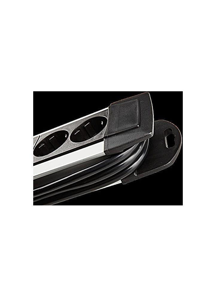 Brennenstuhl 8-Way U-Line Extension Socket with 3m Cable