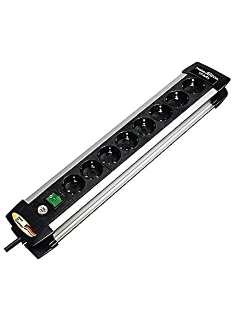 Brennenstuhl 8-Way U-Line Extension Socket with 3m Cable