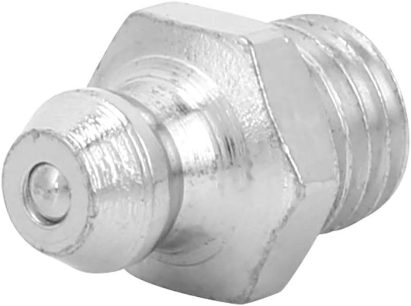 Yunseity Grease, Grease Fitting Rustresistant Grease Nozzle Nickle Plated Iron for Motorcycle for Automotive for Industrial Applications (M8 Straight) - Image 4