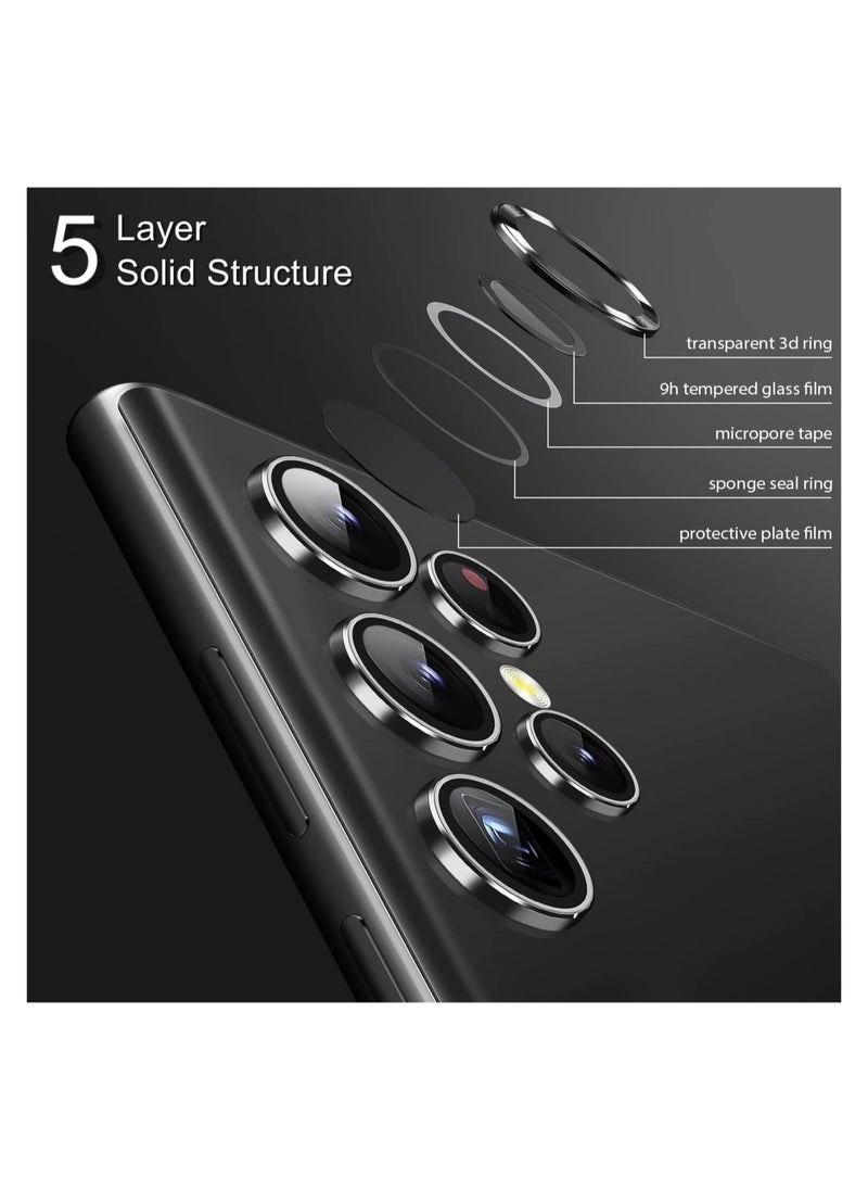 ELTRAZONE - Camera Lens Protector Compatible with Samsung Galaxy S22 Ultra (2022), Scratch-Resistant Ultra-Thin Tempered Glass with Aluminum Edge - Image 1