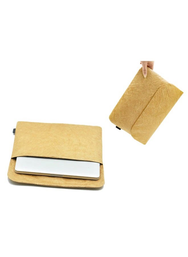 The Mujen Vintage/Retro Tyvek Paper Tablet Sleeve Case, Bag for iPad, Air, Pro, Mini, Surface, Galaxy Tab, Kindle, 12inch Laptop Sleeve Scrapbooking Stickers Organizer (Brown, iPad mini) - Image 5