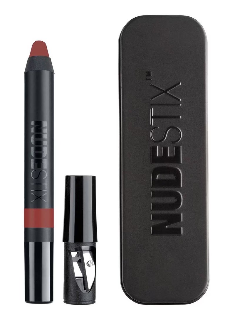 NUDESTIX Magnetic matte lip color in burgundy - Image 1
