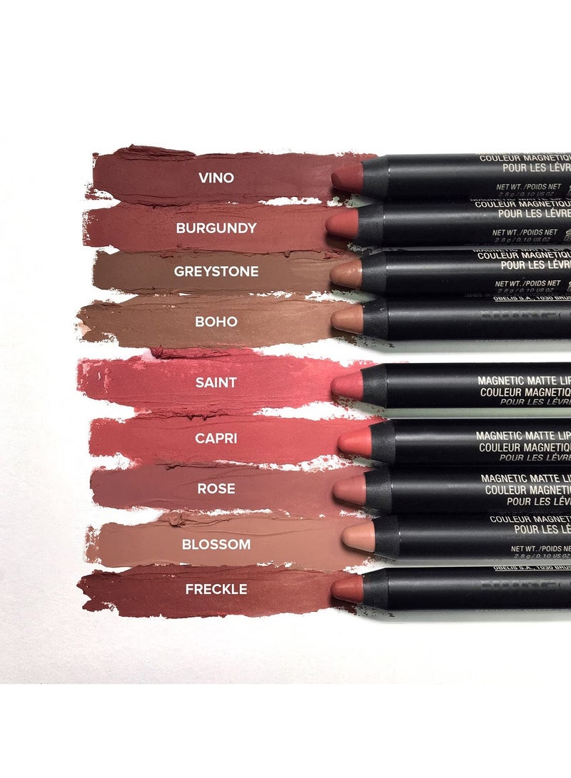 NUDESTIX Magnetic matte lip color in burgundy - Image 2