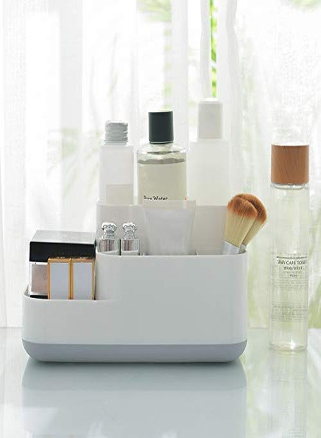 Credly Bathroom Caddy Washbasin Storage Organizer Holder for Toothbrush, Hand Wash, Moisturizer, Cosmetics, Scissors, Shaving Kit, Razor,Makeup Essential-5 Sections - Image 4