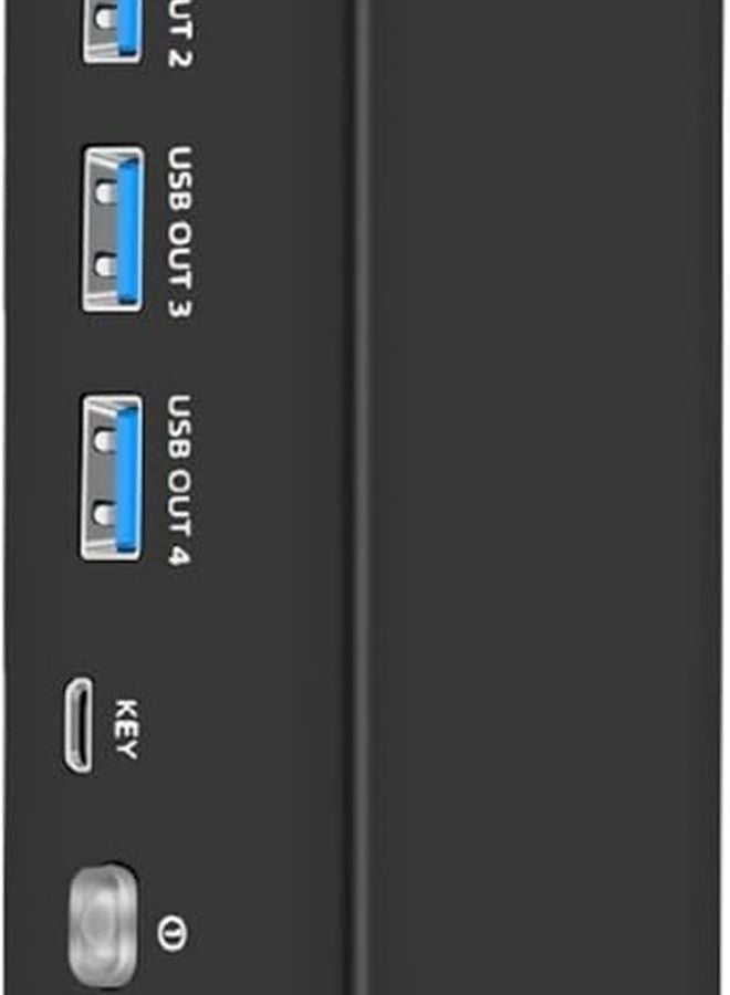 8K KVM Switch 2 Monitors 2 Computers 8K 60Hz 4 USB 3.0 Ports for Keyboard Printer - Image 3