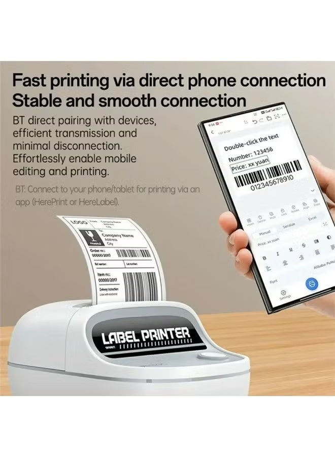 Yesido IDO SP10 High-Speed Thermal Label Printer, 203 DPI, Bluetooth & USB - Image 3