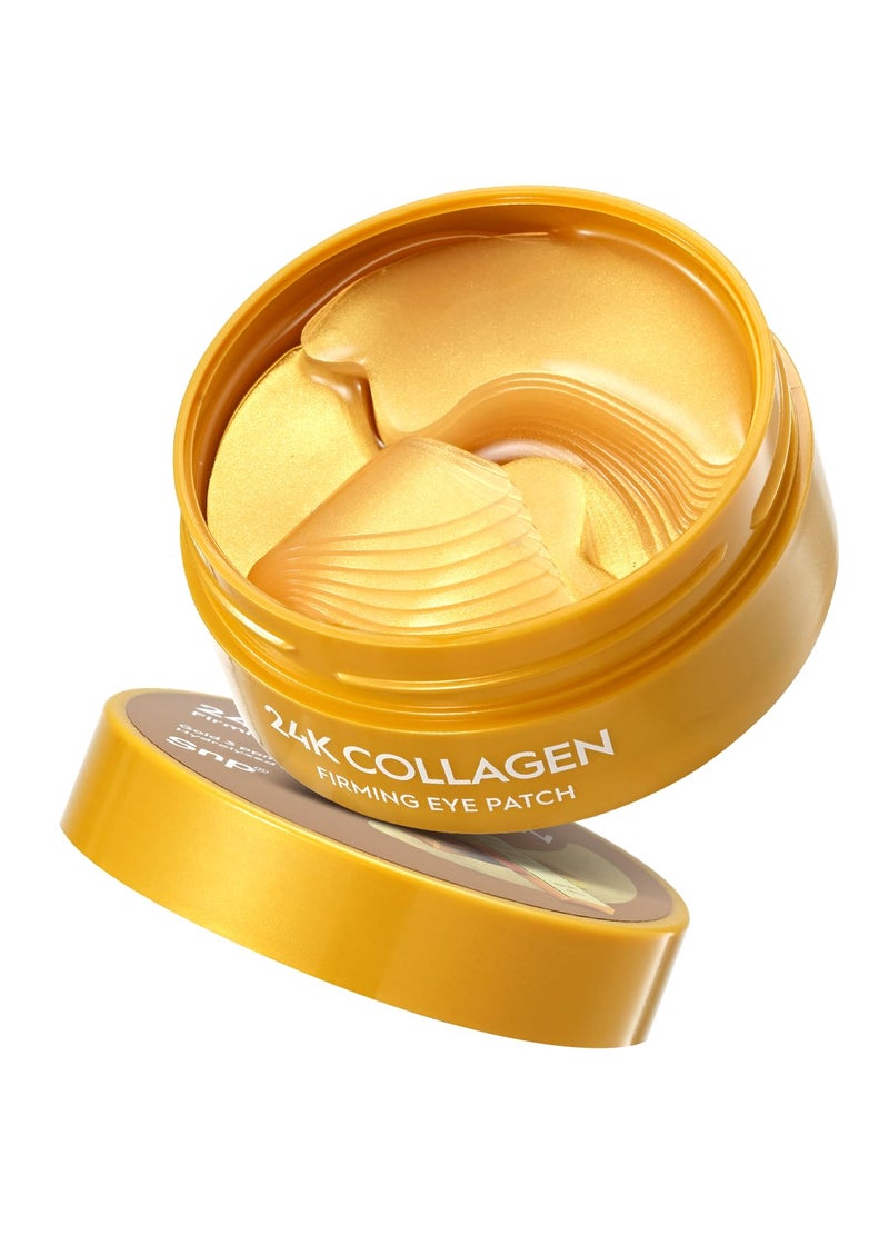 SNP 11900mg Collagen  24K Gold Firming Eye Patch  Wrinkles Firming Under Eye Patch  Tightening and Hydrating for All Skin  Under Eye Patches for Dark Circles  Korean Skincare Eye Mask  60 Patches