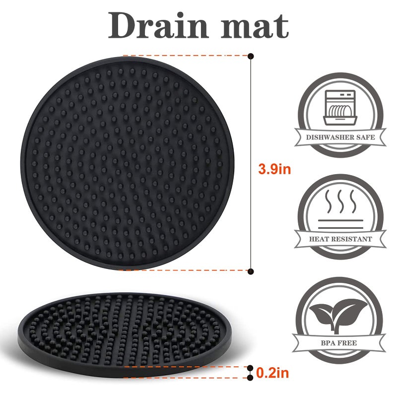 Herda Cast Iron Cleaner Scrubber+Tray with Handle, Welded Chainmail Scrubber for Pan Pot Grill Oven Wok Cleaning- Small Ring Chain Scrub Metal Scraper Brush Iron Skillet Steel Wool Scrubber Steel Sponge - Image 5