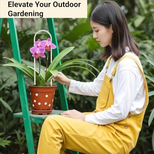CHOUYUHE 2 Pack U-Shaped Clear Acrylic Plant Supports - 14 inches Indoor/Outdoor Climbing Vine Trellis for Potted Plants, Ideal for Ivy & Tropical Houseplants,Plant Support Hoya Trellis - Image 5