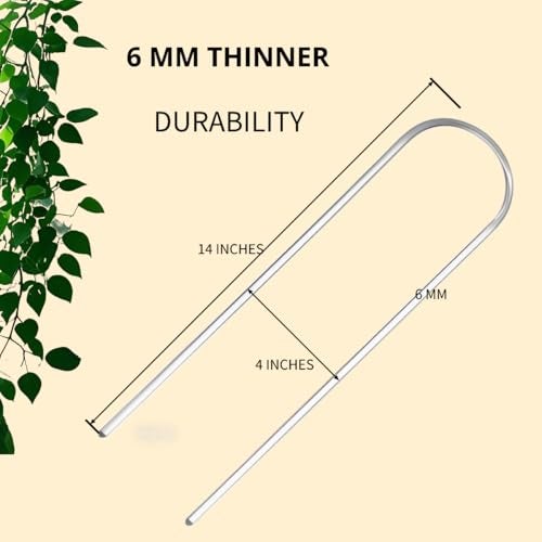 CHOUYUHE 2 Pack U-Shaped Clear Acrylic Plant Supports - 14 inches Indoor/Outdoor Climbing Vine Trellis for Potted Plants, Ideal for Ivy & Tropical Houseplants,Plant Support Hoya Trellis - Image 2