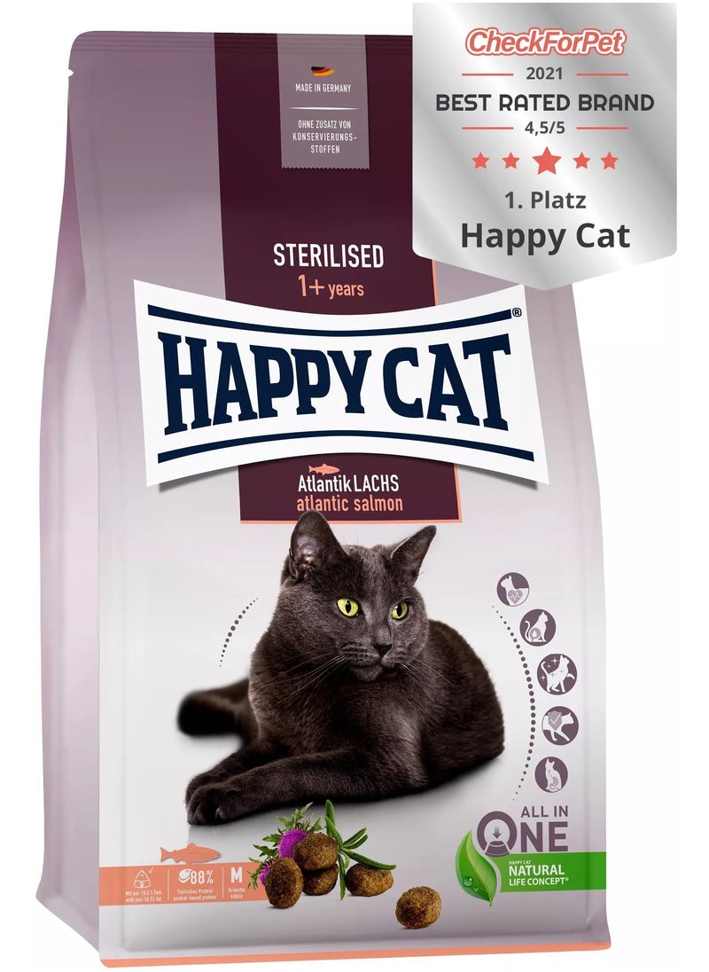 HAPPY CAT - Happy Cat Sterilized Atlantik Lachs (Atlantic Salmon) 1.3kg - Image 1