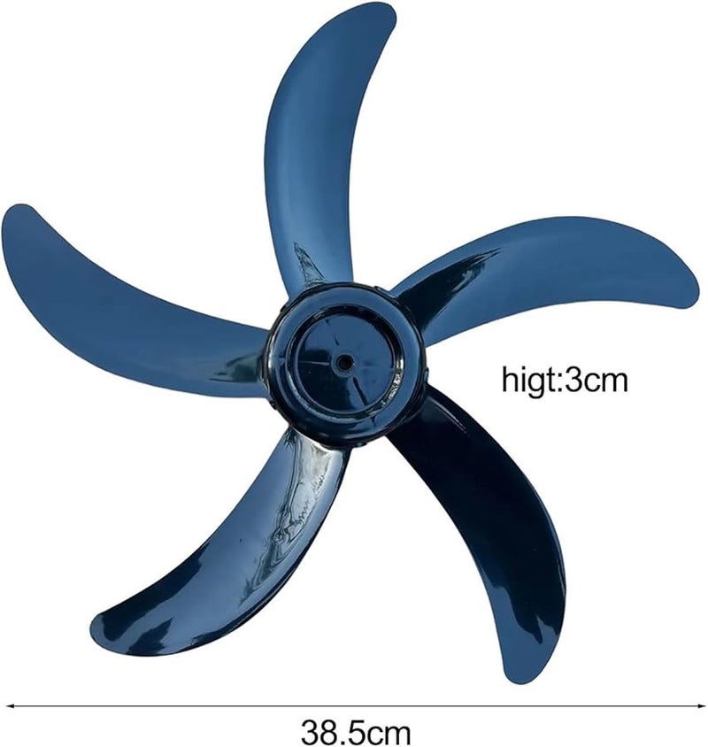 Black ABS 5 Blade Fan Replacement 18 Inch 450mm Low Noise For Stand And Table Fans - Image 3