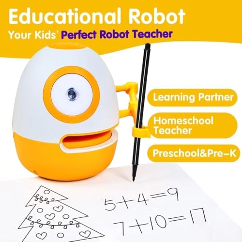 Drumstone (𝟏𝟓 𝐘𝐞𝐚𝐫𝐬 𝐖𝐚𝐫𝐫𝐚𝐧𝐭𝐲 Smart Drawing & Learning Robot Toy for Kids – Interactive Writing, Spelling & Math Tracing | Engaging Early Educational Gift for Boys & Girls - Image 3