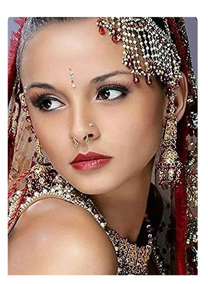 Excefore Fake Nose Ring Hoop Magnetic Septum Nose Ring Horseshoe Stainless Steel Faux Fake Nose Septum Rings Non-Pierced Clip On Nose Hoop Rings - Image 4