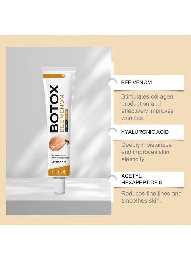 OUHOE 2PCS Botox Bee Venom Cream - Wrinkle Removal & Firming, Moisturizing, Lifting & Recovery - All Skin Types - Anti-Aging Bee Venom Cream - Image 5