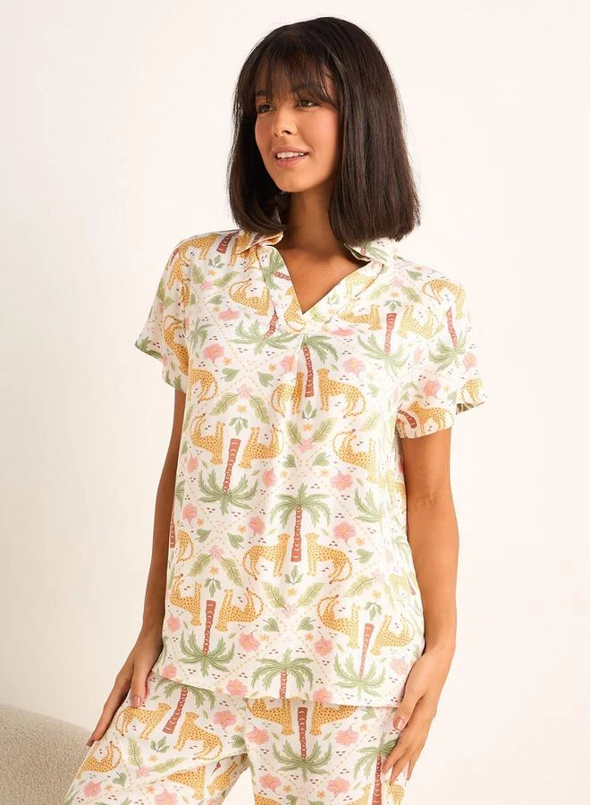 Splash FAV Pyjama Set Top & Trousers Viscose