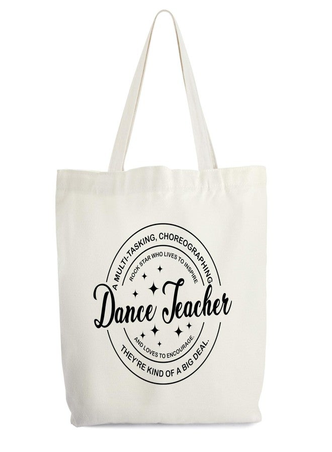 Levitatinyear Dance Teacher Canvas Tote - Definition, Appreciation Gift, Stuff Bag, Retirement Gift for Women, Shoulder Bag for Teachers -19 - Image 1