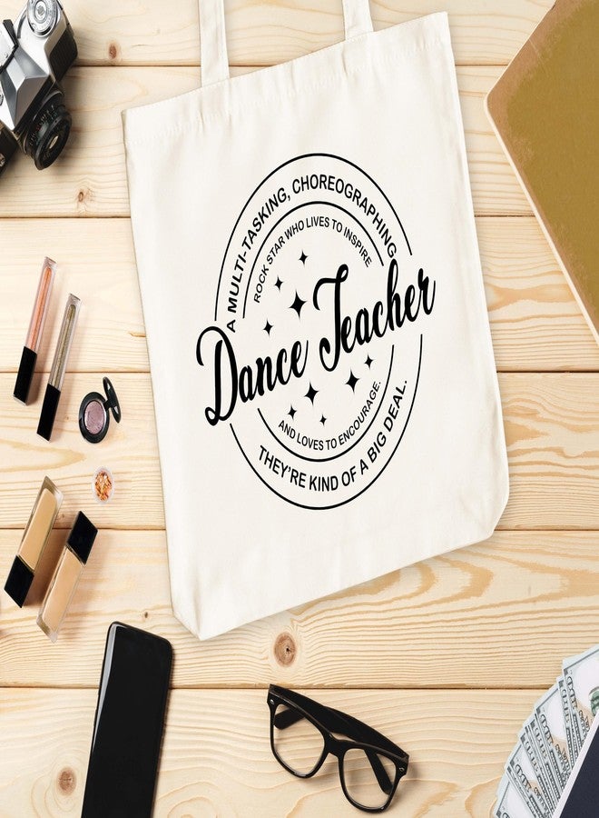 Levitatinyear Dance Teacher Canvas Tote - Definition, Appreciation Gift, Stuff Bag, Retirement Gift for Women, Shoulder Bag for Teachers -19 - Image 5