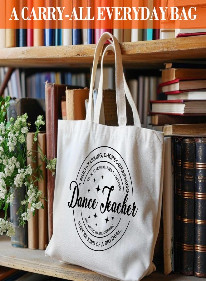 Levitatinyear Dance Teacher Canvas Tote - Definition, Appreciation Gift, Stuff Bag, Retirement Gift for Women, Shoulder Bag for Teachers -19 - Image 3